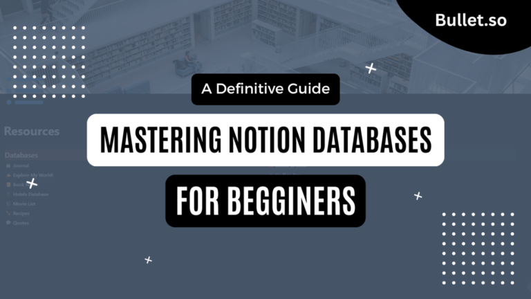 What Notion Databases & Filters Unlock for Data Mastery